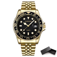 Top Luxury Brand Watch Man Gold Stainless Steel Relogio Masculino Watch