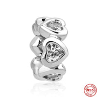 New 925 Sterling Silver Sparkling Freehand Jewelry For Women