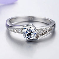 Free Sent Certificate 100% 925 Sterling Silver 0.75ct