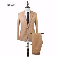 costume homme Party Business Men's Two-piece Suit (coat + Pants) Casual Suit For Men Large Size Suit Wedding trajes de hombre