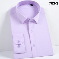 Men's Comfortable - Soft Dress Shirts Long Sleeve Easy-care Shirt