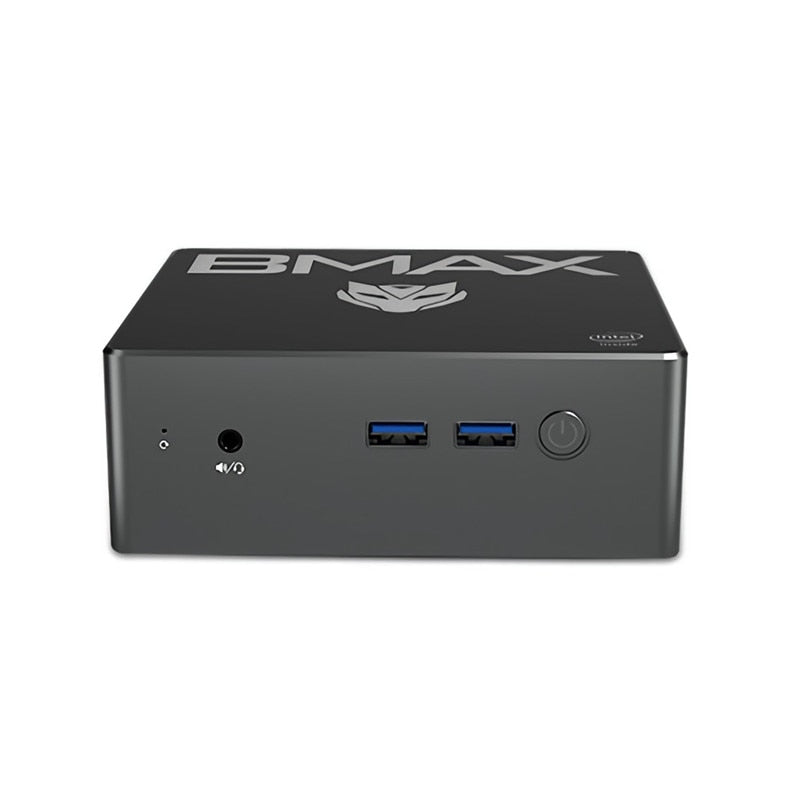 BMAX B2 Mini PC Gamer Computer Windows 10 Intel Celeron N3450 8GB LPDDR4 128GB SSD Intel HD Graphics 500 1000Mbps WIFI BT4.2