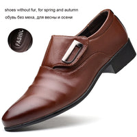 Leather Formal Shoes Men Slip On Office Shoes