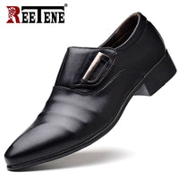 Leather Formal Shoes Men Slip On Office Shoes