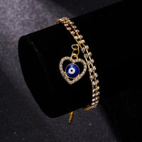 Classic Turkish Evil Eye Bracelet for Women Luxury AAA Cubic Zircon CZ Hamsa Hand Charm Bracelet Trend Female Party Jewelry Gift