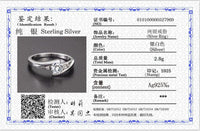 Free Sent Certificate 100% 925 Sterling Silver 0.75ct