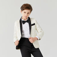 Boy's Casual Suit Blazer  Flower Boy Suit Dress For Wedding Children Formal Blazer Clothes Children's Jacquard suit coat