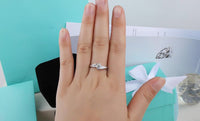 Free Sent Certificate 100% 925 Sterling Silver 0.75ct