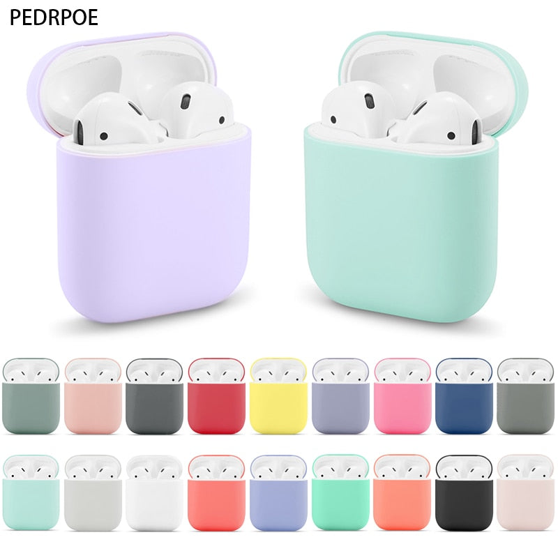 Soft Silicone Cases For Apple Airpods 2/1 Protective Case Bluetooth Wireless Earphone Cover For Apple AirPods Charging Headphone