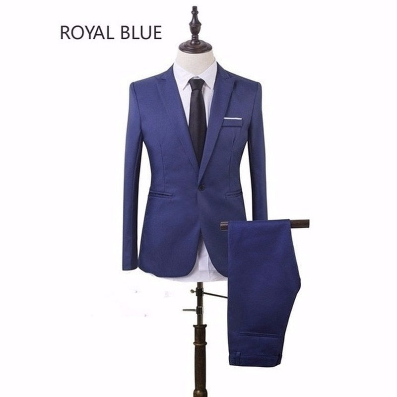 costume homme Party Business Men's Two-piece Suit (coat + Pants) Casual Suit For Men Large Size Suit Wedding trajes de hombre