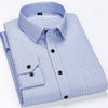 Men's Classic Standard-fit Plaid/striped Social Office Dress Shirt
