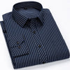 Men's Classic Standard-fit Plaid/striped Social Office Dress Shirt