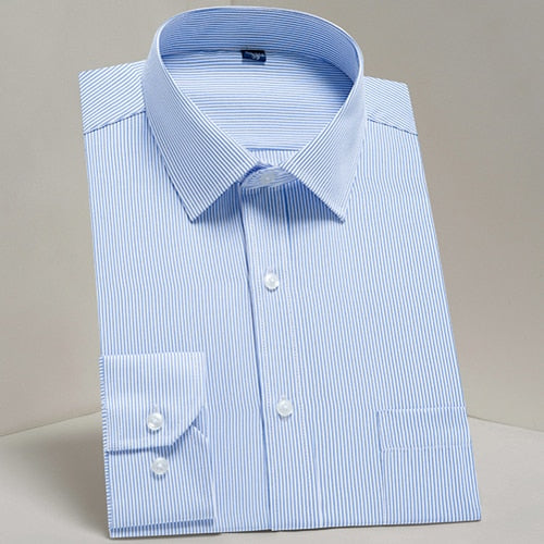 Men's Classic Long Sleeve Formal Dress Shirt