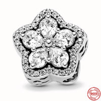 New 925 Sterling Silver Sparkling Freehand Jewelry For Women