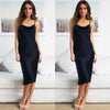 Women Lady Dress Casual Homewear Summer Long Silk Dress Bodycon Solid Spaghetti Straps Slip Sundress Casual Babydoll Clothing