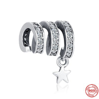 New 925 Sterling Silver Sparkling Freehand Jewelry For Women