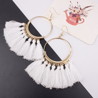 Exknl Brand Tassel Earrings For Women Fringed Statement Earrings Bohemian Summer Party Earrings Fashion Jewelry wholesale Bijoux