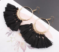 Exknl Brand Tassel Earrings For Women Fringed Statement Earrings Bohemian Summer Party Earrings Fashion Jewelry wholesale Bijoux