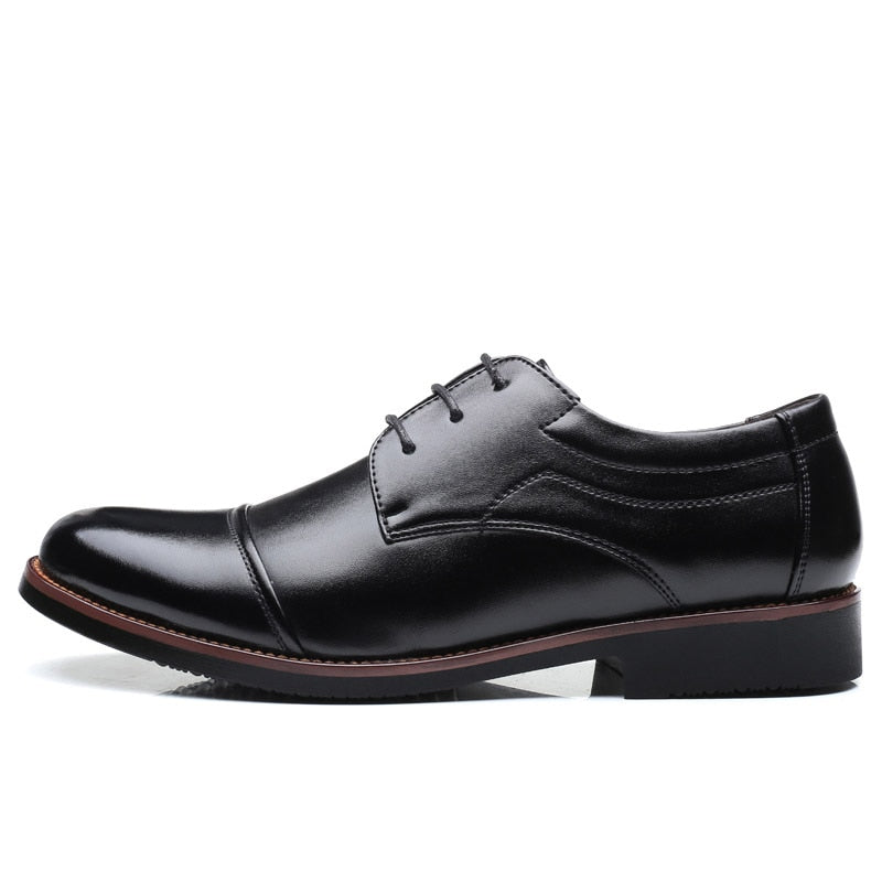 Men dress shoes formal business work soft patent leather pointed toe oxford Shoes