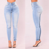 ITFABS Newest Arrivals Fashion Hot Women Lady Denim Skinny Pants High Waist Stretch Jeans Slim Pencil Jeans Women Casual Jeans