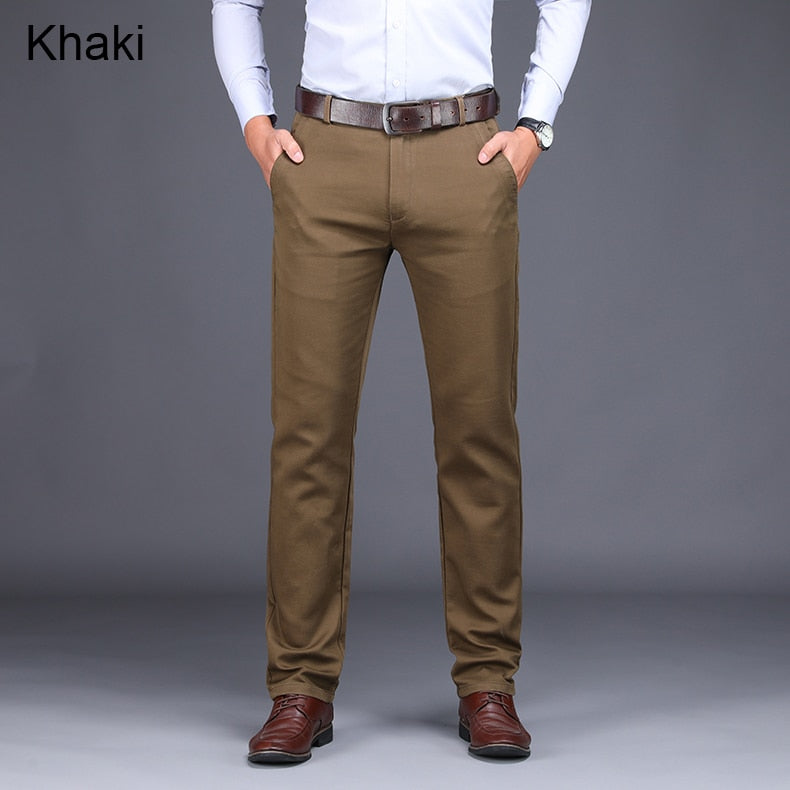 New Spring Men's Fashion Business Casual Suit Pants