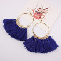 Exknl Brand Tassel Earrings For Women Fringed Statement Earrings Bohemian Summer Party Earrings Fashion Jewelry wholesale Bijoux