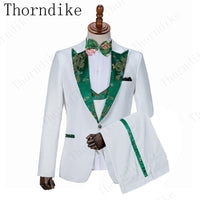 One Button Groom Tuxedos Shawl Lapel Groomsmen Suits