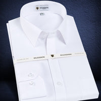 Men's Long Sleeve Standard-fit Solid Basic Dress Shirt