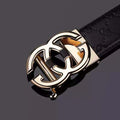 Luxury Brand Designer Leather Strap Automatic Buckle Fashion Belt