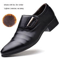 Leather Formal Shoes Men Slip On Office Shoes