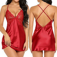 Nightgown Sexy Ladies Underwear Ladies Silk Lace Robe Sexy Dress Women Babydoll Pajamas Nightdress