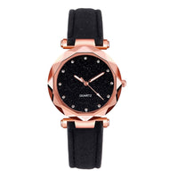 Ladies Rose Gold Quartz Watch Female Belt Watch fashion