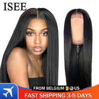 Straight Lace Front Human Hair Closure Wigs