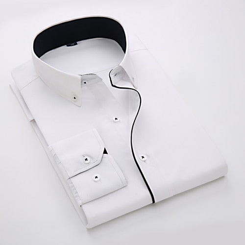 Men's Classic Long Sleeve Formal Dress Shirt