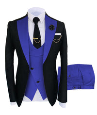 Fashion 3 Pieces Men Suit Formal Business Suits Champagne Beige Tuxedos for Wedding Groom Blazer+Pants+Vest