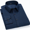 Men's Classic Standard-fit Plaid/striped Social Office Dress Shirt