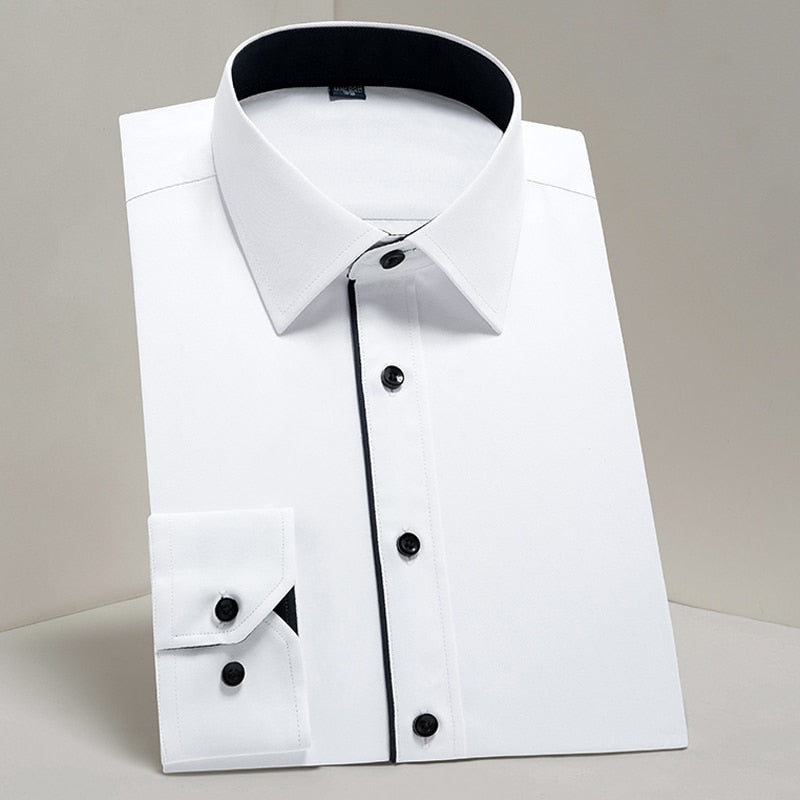 Men's Classic Long Sleeve Formal Dress Shirt