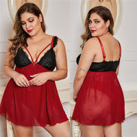 5XL Plus Size Sexy Lingerie Bodysuit for Women with Panty