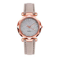 Ladies Rose Gold Quartz Watch Female Belt Watch fashion