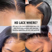 Sapphire Straight 360 Lace Frontal Wigs Glueless 13X6 HD