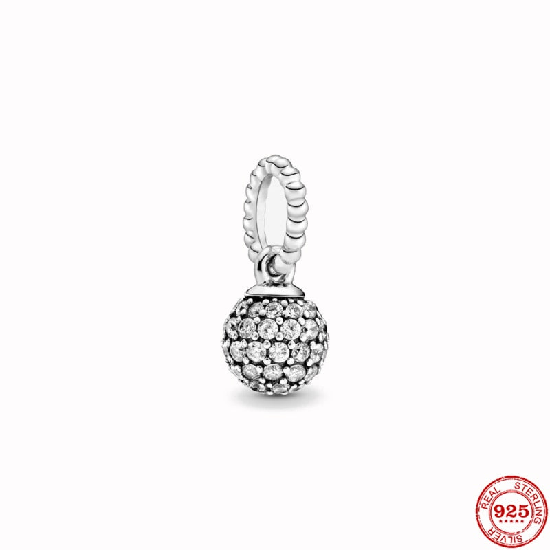 New 925 Sterling Silver Sparkling Freehand Jewelry For Women