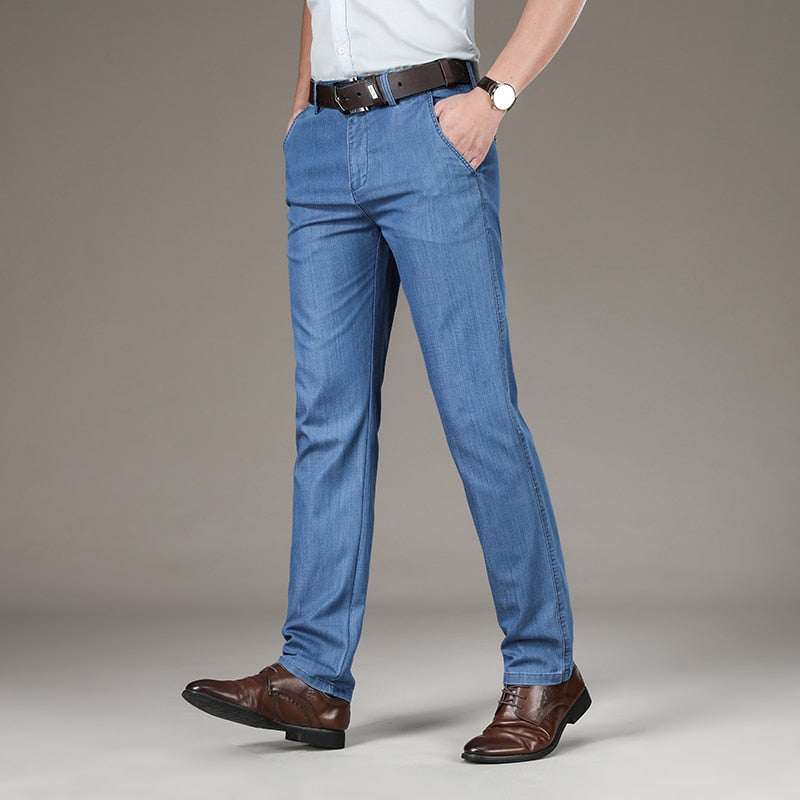 Luxury High Quality Business Casual Brand Clothing Men's Denim Jeans