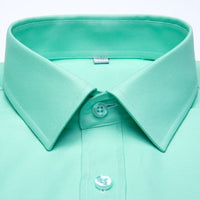 Men's Long Sleeve Standard-fit Solid Basic Dress Shirt