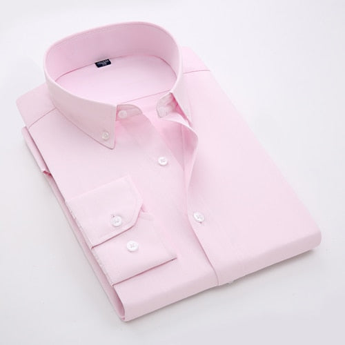 Men's Classic Long Sleeve Formal Dress Shirt