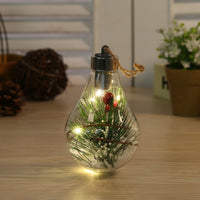 Waterproof Christmas Led Decorative Ball Lamp Transparent Pendant Christmas Navidad Decorative 2023 New Year Luminous Bulb