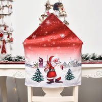 Christmas Chair Covers Santa Claus Hat Christmas Dinner Chair Back Covers Table Decor Christmas Decor for Home New Year 2023