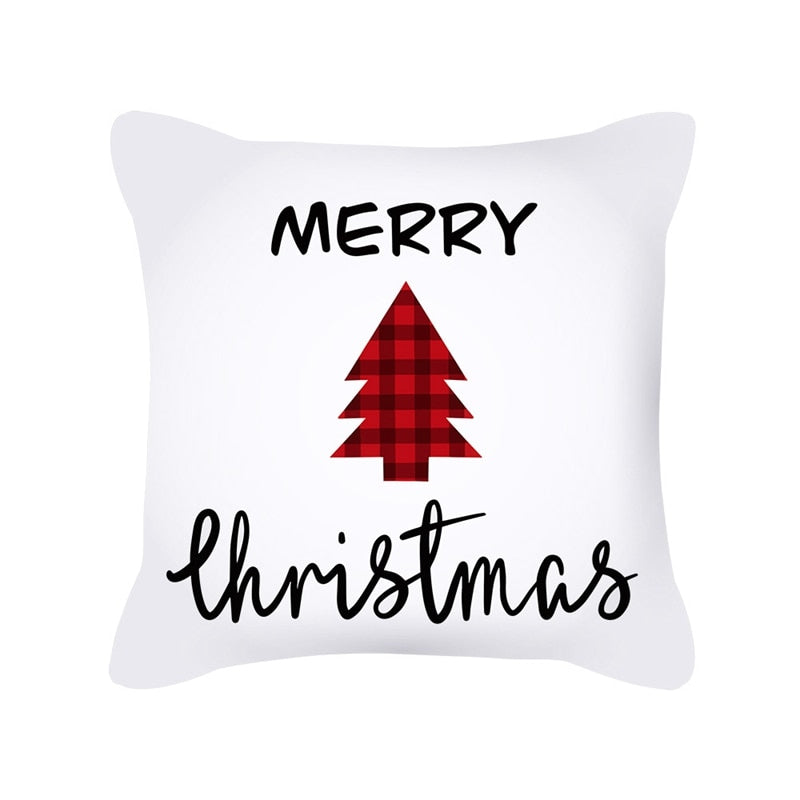 45cm Merry Christmas Decorations For Home Christmas Cushion Cover Pillowcase Happy New Year Decorations 2023 Navidad Acsesirios