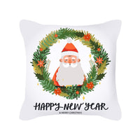 45cm Merry Christmas Decorations For Home Christmas Cushion Cover Pillowcase Happy New Year Decorations 2023 Navidad Acsesirios