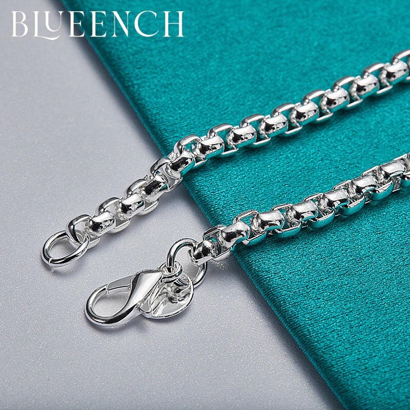 Blueench 925 sterling silver simple temperament bracelet suitable for man and women personality casual couple jewelry