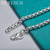 Blueench 925 sterling silver simple temperament bracelet suitable for man and women personality casual couple jewelry